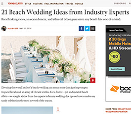 14 2018 05 Town And Country Mag Beach Wedding Ideas For A Chic Oceanfront Affair